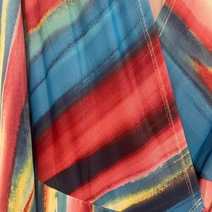 Elan Vibrant Striped Dress